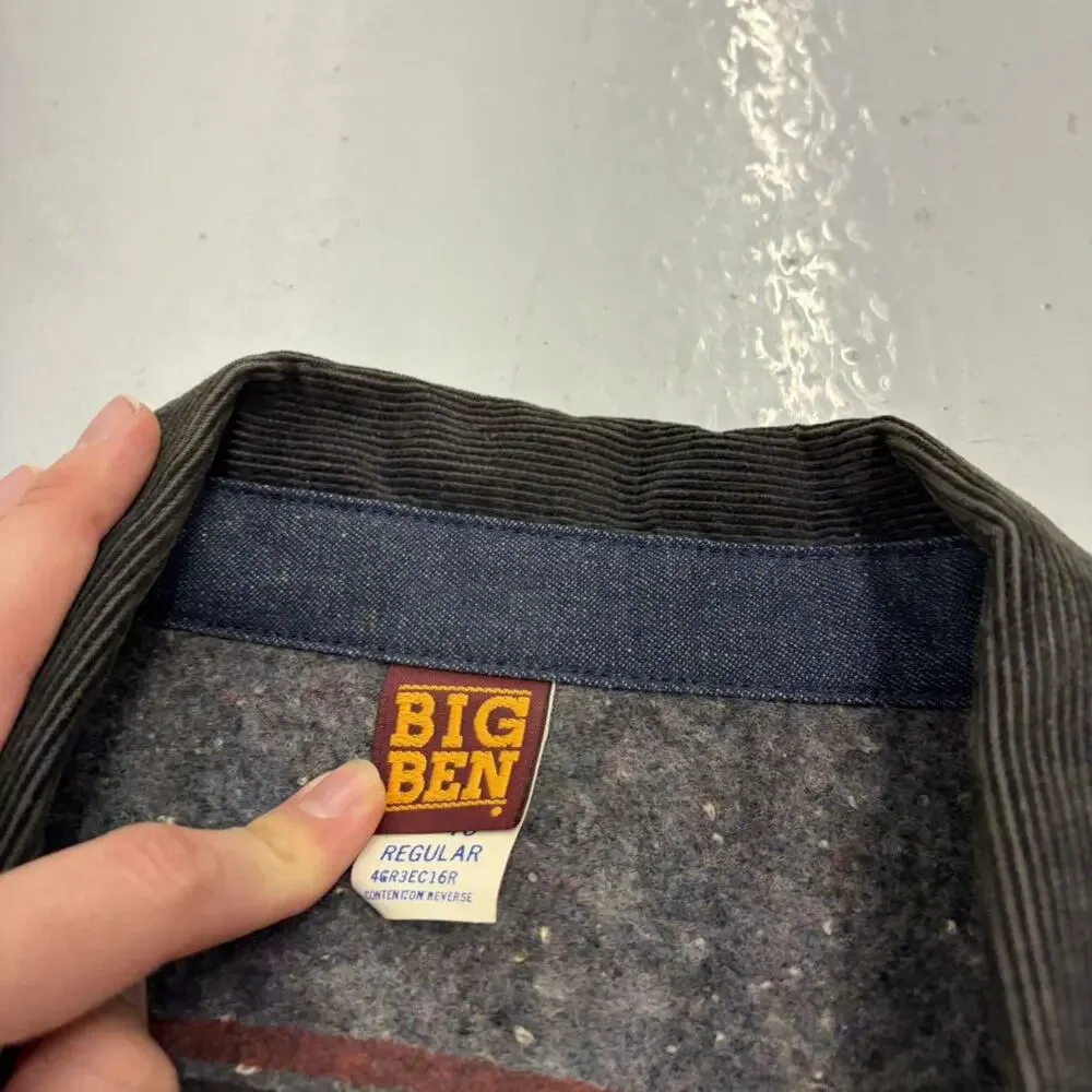 Vintage 70s Big Ben Wrangler Dark Wash Denim Chore Jacket